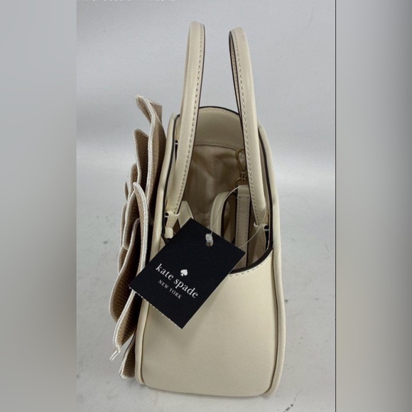 NWT Kate Spade Beige Floral Crossbody Bag - Picture 3 of 6